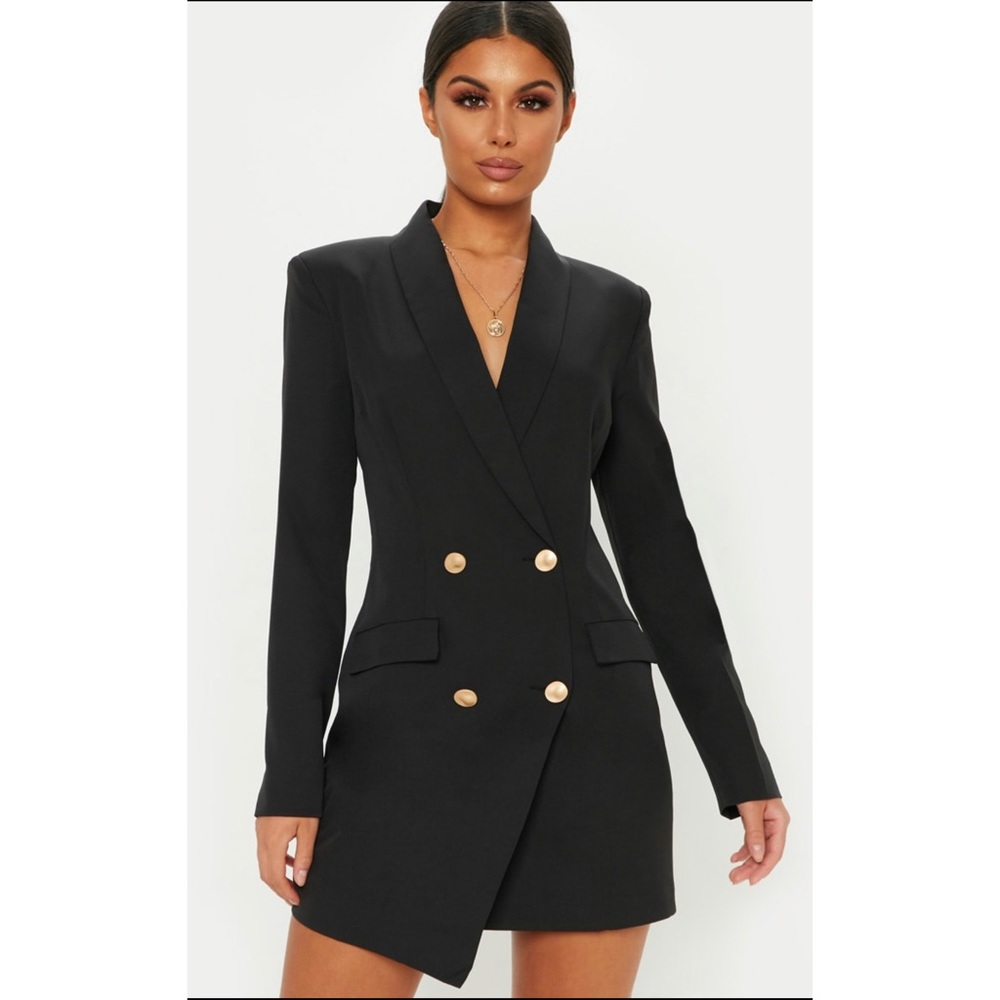 PLT Black Blazer Dress